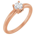 1/3 CT Natural Diamond Solitaire Ring (Style 72314)
