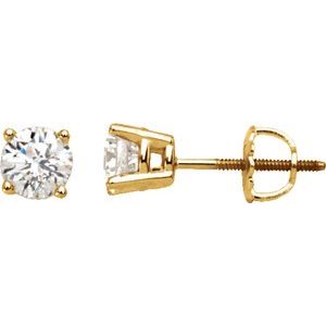 Natural Diamond Stud Earrings