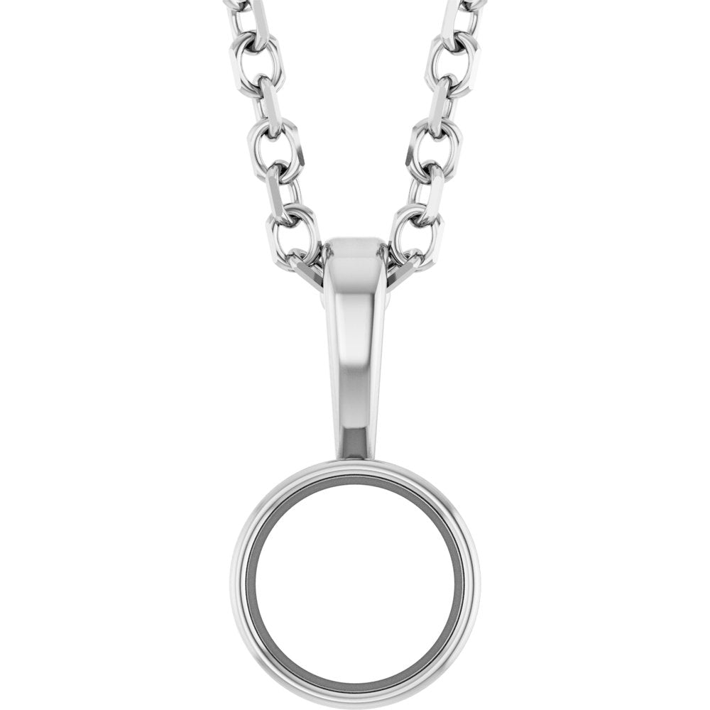 Bezel-Set Solitaire Necklace or Pendant