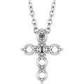 Accented Cross Necklace or Pendant