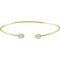 14K Yellow Gold 1/2 CTW Natural Diamond Bangle Bracelet