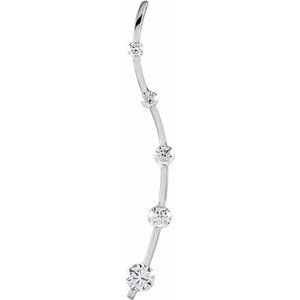 1/2 Ctw Natural Diamond Journey 5-Stone Pendant (Style 65435)
