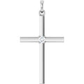 .06 Ct Natural Diamond Cross Pendant (Style R42326)