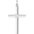 1/10 Ct Natural Diamond Cross Pendant (Style R42326)