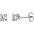 Round 4-Prong Stud Earrings