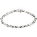 1 1/3 Ctw Natural Diamond Line Bracelet (Style BRC665)
