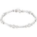 1 Ctw Natural Diamond Line Bracelet (Style BRC651)