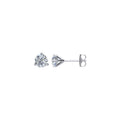 Round 3-Prong Cocktail-Style Stud Earrings