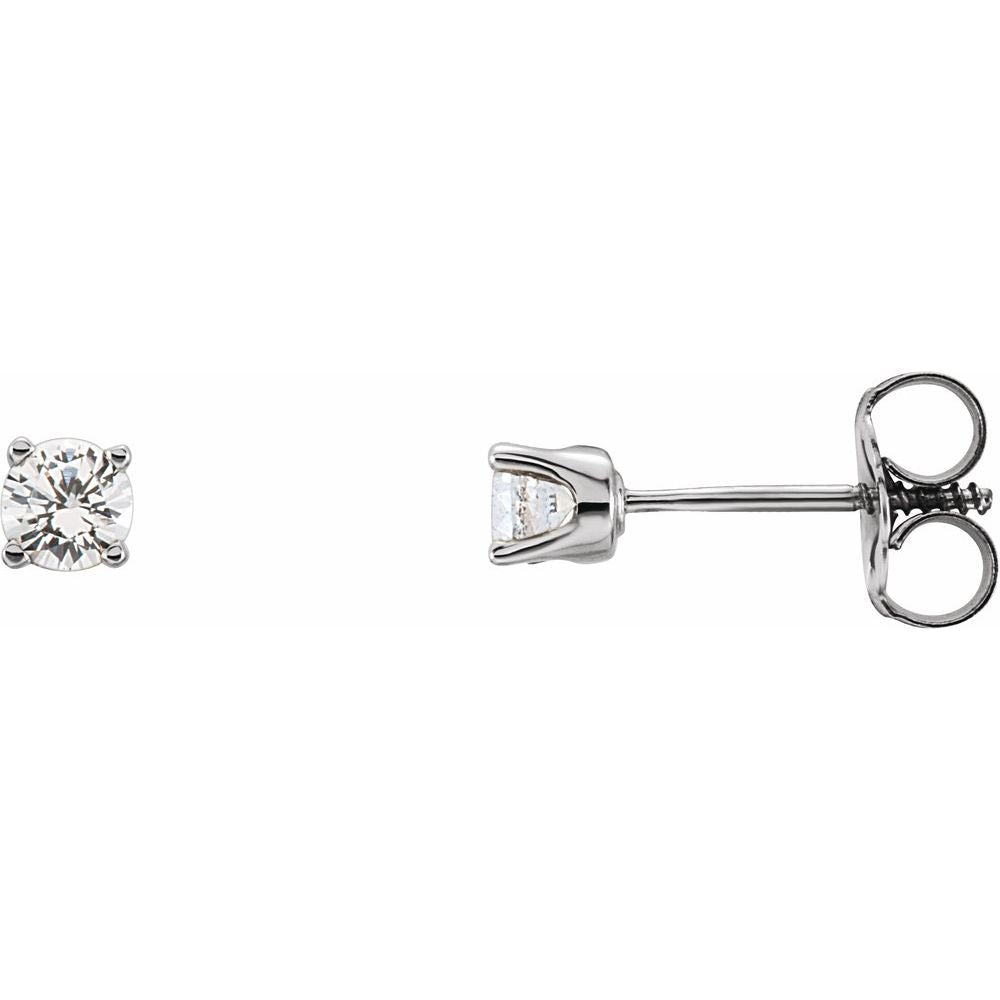 Round 4-Prong Youth Birthstone Stud Earrings