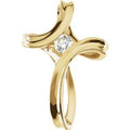 1/5 Ct Natural Diamond Cross Pendant (Style R41034)