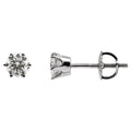 Round 6-Prong Stud Earrings