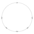 Bezel-Set Station Necklace