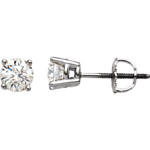 Natural Diamond Stud Earrings