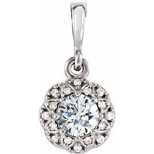 1/4 Ctw Natural Diamond Pendant (Style 86246)