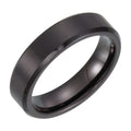 Beveled-Edge Inlay Band with Satin Finish