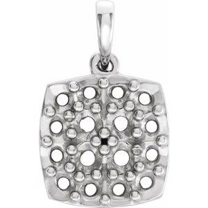 1/4 Ctw Natural Diamond Cluster Pendant (Style 652194)