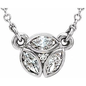1/5 Ctw Natural Diamond Necklace (Style 86444)