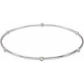1/4 Ctw Natural Diamond Bangle Bracelet (Style BRC763)