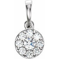 1/4 Ctw Natural Diamond Cluster Pendant (Style 652191)