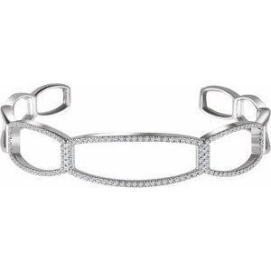 3/4 Ctw Natural Diamond Cuff Bracelet (Style 652297)