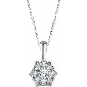 1/3 Ctw Natural Diamond Necklace (Style 652658)