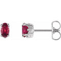 Scroll Setting Stud Earrings (Style 1920)