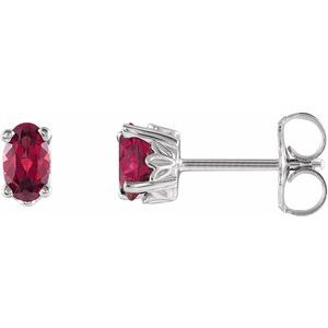 Scroll Setting Stud Earrings (Style 1920)
