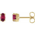 Scroll Setting Stud Earrings (Style 1920)