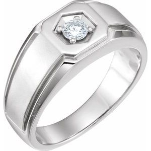 1/4 CT Natural Diamond Solitaire Ring (Style 9729)