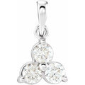 1/2 Ctw Natural Diamond 3-Stone Pendant (Style 652160)