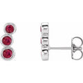 Natural Ruby Ear Climbers (Style 86701)