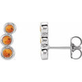 Natural Citrine Ear Climbers (Style 86701)