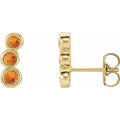 Natural Citrine Ear Climbers (Style 86701)