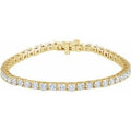 7 Ctw Natural Diamond Line Bracelet (Style BRC445)