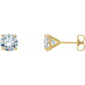 Round 4-Prong Cocktail-Style Stud Earrings