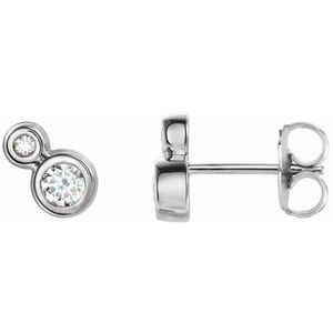 1/5 Ctw Natural Diamond Earrings (Style 86888)