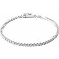 3 Ctw Natural Diamond Line Bracelet (Style 653536)