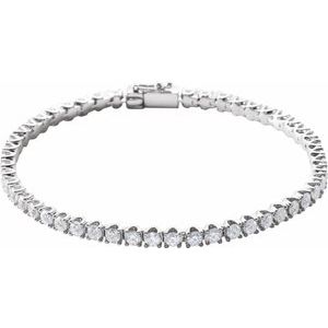 5 Ctw Natural Diamond Line Bracelet (Style 653536)