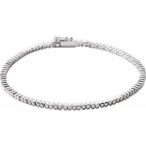 1 Ctw Natural Diamond Line Bracelet (Style 653537)