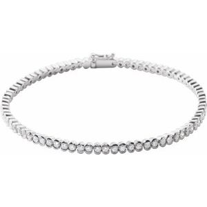 2 Ctw Natural Diamond Line Bracelet (Style 653537)