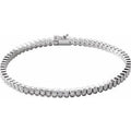 3 Ctw Natural Diamond Line Bracelet (Style 653537)