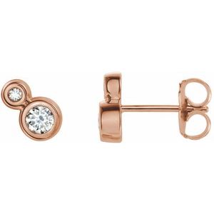 1 Ctw Natural Diamond Earrings (Style 86888)