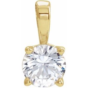 1/2 Ct Natural Diamond Birthstone Pendant (Style 653498)