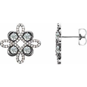 3/4 Ctw Natural Diamond Earrings (Style 86367)