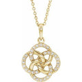 1/6 Ctw Natural Diamond Five-Fold Celtic-Inspired Necklace (Style 86976)