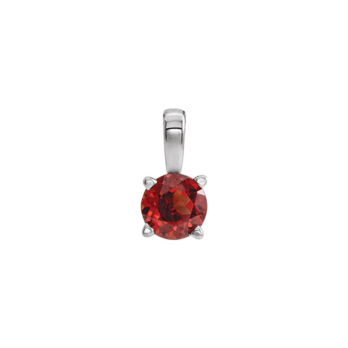 Natural Mozambique Garnet Birthstone Pendant (Style 653498)