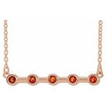 Natural Citrine Bar Necklace (Style 86840)
