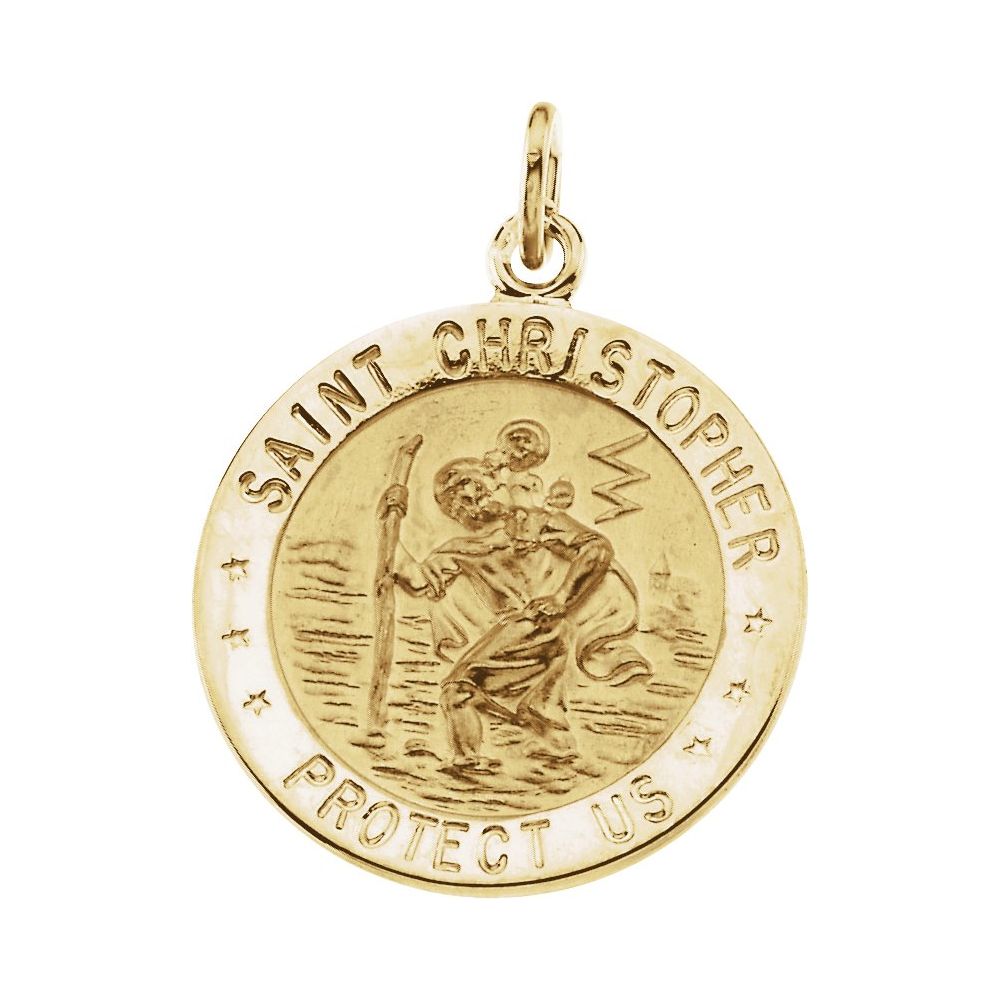 St. Christopher Medal Necklace or Pendant