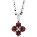 Youth Natural Garnet Necklace (Style 86694)