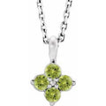 Youth Natural Peridot Necklace (Style 86694)